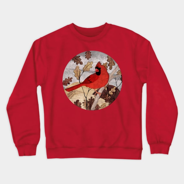 Cardinal Crewneck Sweatshirt by KatherineBlowerDesigns